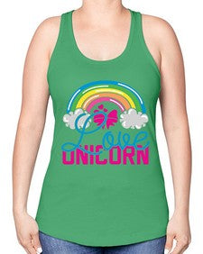 love unicorn 273# - unicorn -Racerback Tank