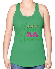 mama unicorn 288# - unicorn -Racerback Tank
