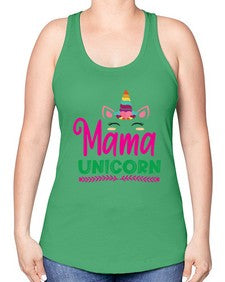 mama unicorn 291# - unicorn -Racerback Tank
