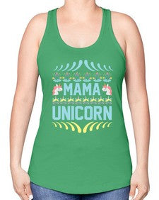 mama unicorn 293# - unicorn -Racerback Tank