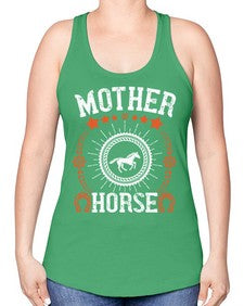 mother of horse Style 27# - horse -Racerback Tank