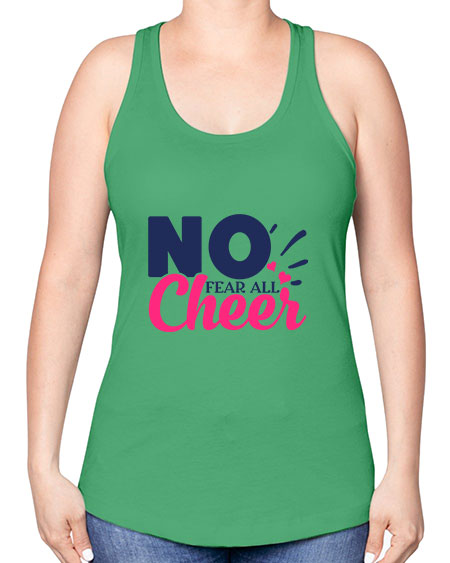no fear all cheer 1728# - cheer -Racerback Tank