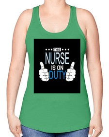nurse 1142# - nurse -Racerback Tank