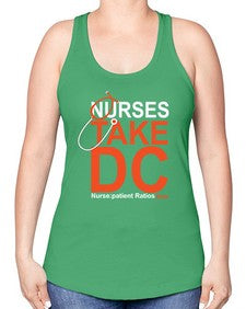 nurse take dc 1198# - nurse -Racerback Tank