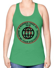 nurse takes dc design 1200# - nurse -Racerback Tank