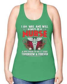 nurse tomorrow and forever 1205# - nurse -Racerback Tank