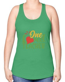one loved teacher Style 324# - teacher -Racerback Tank