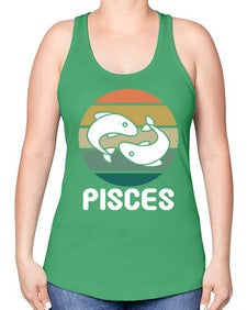 pisces 346# - pisces -Racerback Tank