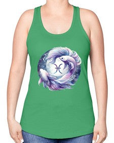 pisces 347# - pisces -Racerback Tank