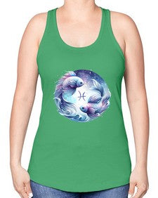 pisces 349# - pisces -Racerback Tank
