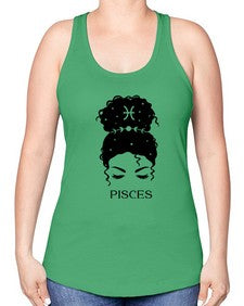 pisces 353# - pisces -Racerback Tank