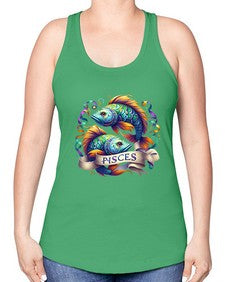 pisces 361# - pisces -Racerback Tank