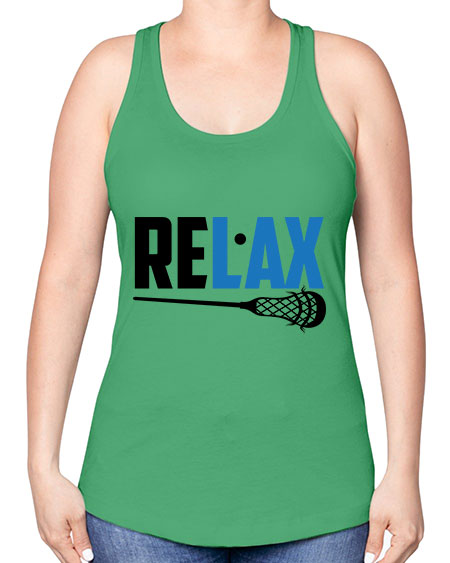 relax 3# - lacrosse -Racerback Tank