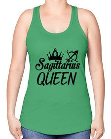 sagittarius queen 412# - sagittarius -Racerback Tank
