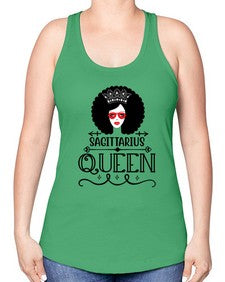 sagittarius queen 414# - sagittarius -Racerback Tank