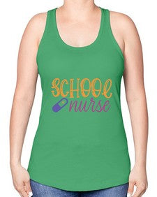 school nurse Style 1375# - nurse -Racerback Tank