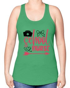 school nurse Style 1376# - nurse -Racerback Tank