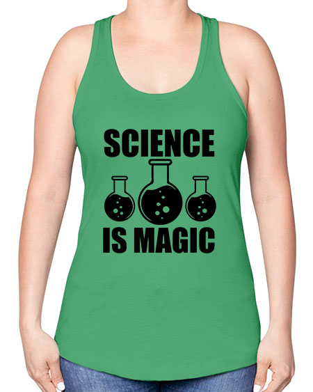 science is magic 94# - general science -Racerback Tank