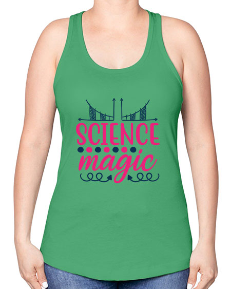 science magic 67# - general science -Racerback Tank