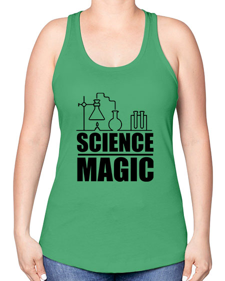 science magic 71# - general science -Racerback Tank