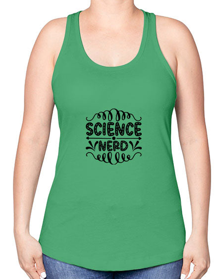 science nerd 56# - general science -Racerback Tank