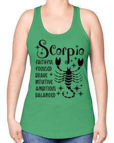 scorpio 431# - scorpio -Racerback Tank