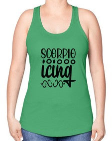 scorpio icing 441# - scorpio -Racerback Tank