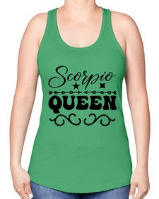 scorpio queen 447# - scorpio -Racerback Tank