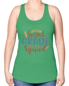 second grade squad 831# - second grade -Racerback Tank