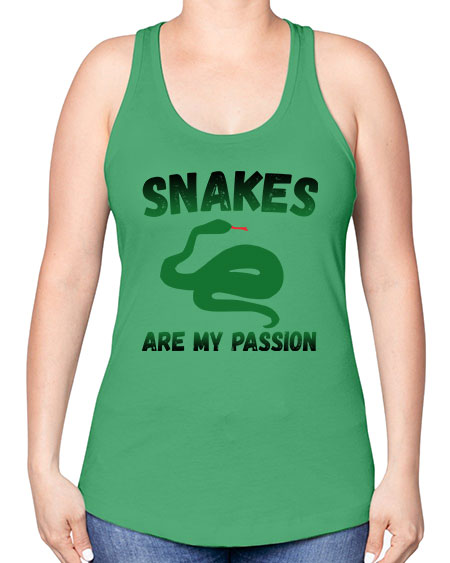 snake are my passion - snake -Racerback Tank