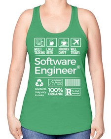software engineer 1409# - engineer -Racerback Tank