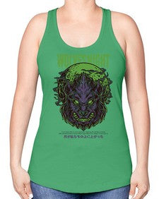 source wolves night 1104# - art pop art -Racerback Tank