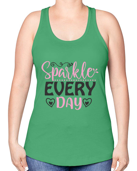 sparkle every day Style 1# - beauty - fashion -Racerback Tank