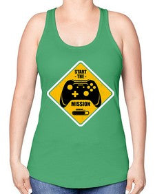 start the mission 152# - video games -Racerback Tank