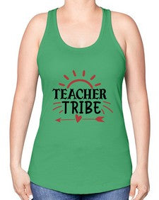 teacher tribe Style 385# - teacher -Racerback Tank