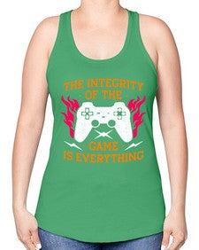 the integrity of the game 155# - video games -Racerback Tank