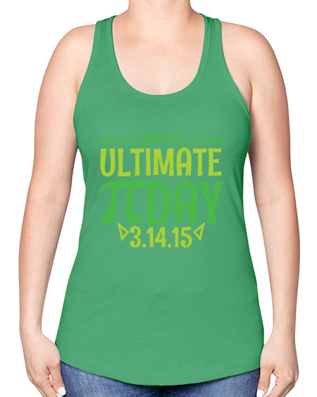 ultimate Pi day 49# - pi -Racerback Tank