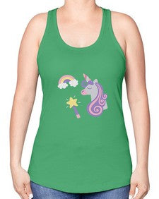 unicorn elements 455# - unicorn -Racerback Tank