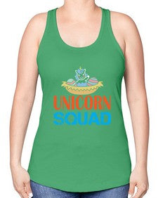 unicorn squad 485# - unicorn -Racerback Tank