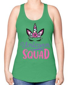 unicorn squad 493# - unicorn -Racerback Tank