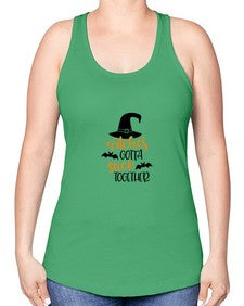 witches gotta stick together 5# - witch -Racerback Tank