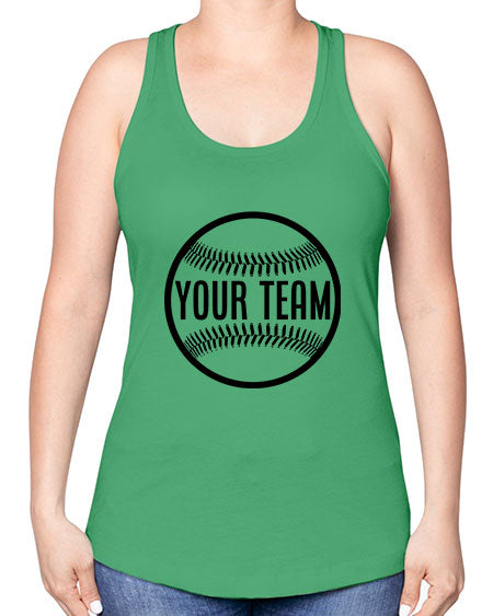 your team 2270# - softball -Racerback Tank