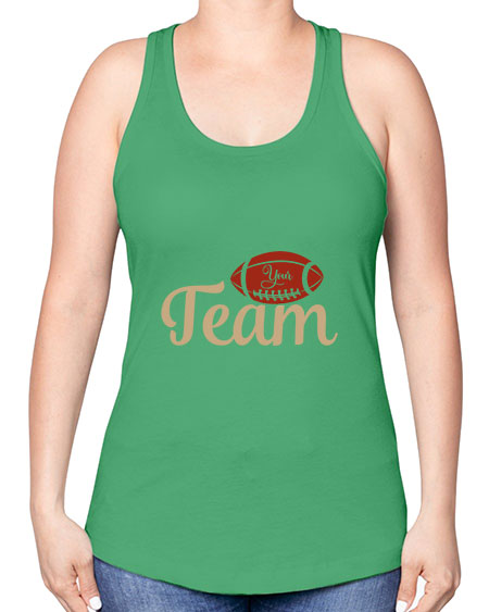 your team 2271# - softball -Racerback Tank