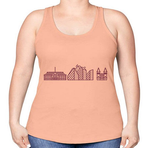 Aarhus 264# - cities -Racerback Tank