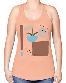 Abstract Shape 189# - art pop art -Racerback Tank