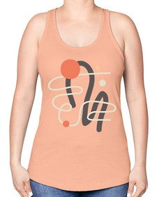 Abstract Shape 198# - art pop art -Racerback Tank