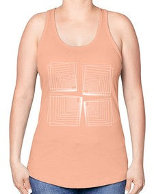Abstract Shape 203# - art pop art -Racerback Tank