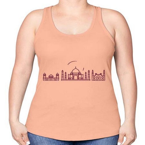 Agra 277# - cities -Racerback Tank