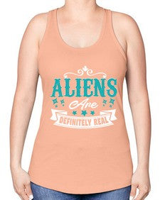 Aliens are real 26# - ufo -Racerback Tank