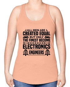 All men are created Style 569# - engineer -Racerback Tank